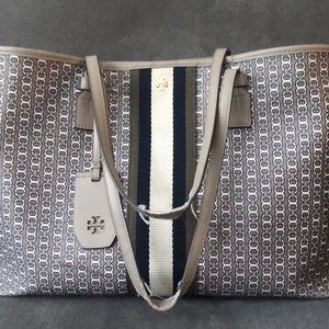 Tory Burch Gemini Link Canvas Tote bag
